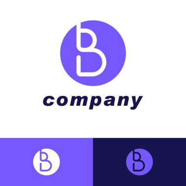 İki renk varyasyonlu Premium Vektör B logosu. Lüks şirket markası için güzel bir Logotype tasarımı. Mavi ve altın renkli zarif kimlik tasarımı. - Evet. Yüksek kalite fotoğraf