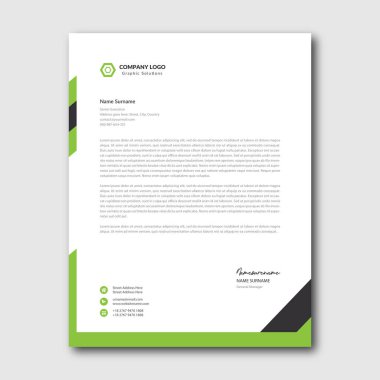 Harf Başlığı Tasarımı Modern İş Mektup Tasarımı Şablonu - vektör. Yüksek kalite fotoğraf