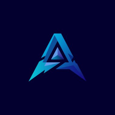 A harfini içeren zarif ve yaratıcı bir vektör logosu soyut ve modern bir tasarım. Markalaşma, iş ve kimlik projeleri için mükemmel.