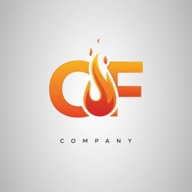 Yaratıcı Ateş Harfi Logosu Tasarımı