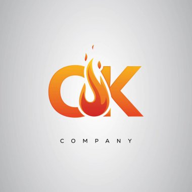 Tamam, Yaratıcı Ateş Harfi Logosu Tasarımı