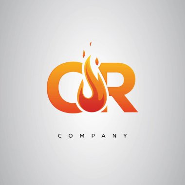 Veya Yaratıcı Ateş Harfi Logosu Tasarımı