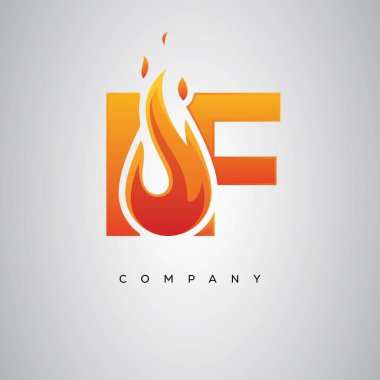 Eğer Yaratıcı Ateş Harfi Logosu Tasarımı