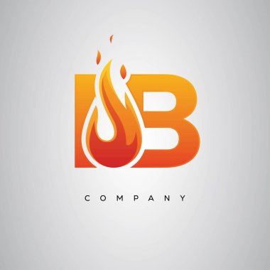 IB Yaratıcı Ateş Harfi Logosu Tasarımı