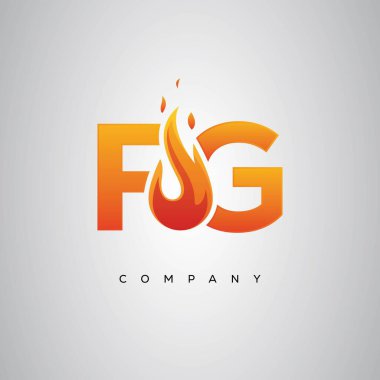 FG Yaratıcı Ateş Harfi Logosu Tasarımı