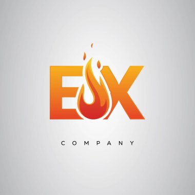 Eski Yaratıcı Ateş Harfi Logosu Tasarımı