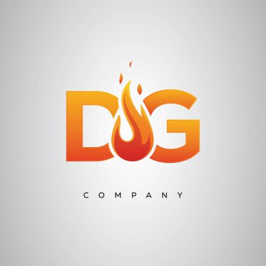 DG Yaratıcı Ateş Harfi Logosu Tasarımı