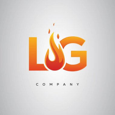 LG Yaratıcı Ateş Harfi Logosu Tasarımı