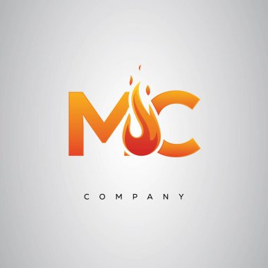 MC Yaratıcı Ateş Harfi Logosu Tasarımı