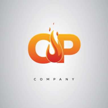 CP Yaratıcı Yangın Harfi Logosu Tasarımı