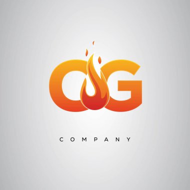 CG Yaratıcı Ateş Harfi Logosu Tasarımı