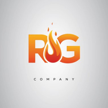 RG Yaratıcı Ateş Harfi Logosu Tasarımı