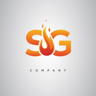 SG Yaratıcı Ateş Harfi Logosu Tasarımı