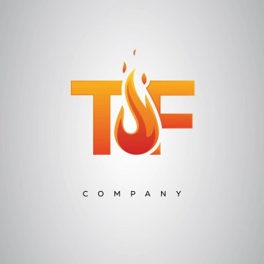 TF Yaratıcı Ateş Harfi Logosu Tasarımı