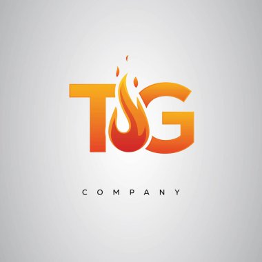 TG Yaratıcı Ateş Harfi Logosu Tasarımı