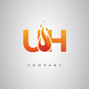 Yaratıcı Ateş Harfi Logosu Tasarımı