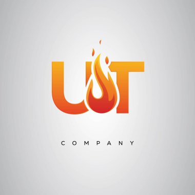 UT Yaratıcı Ateş Harfi Logosu Tasarımı