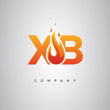 XB Yaratıcı Ateş Harfi Logosu Tasarımı