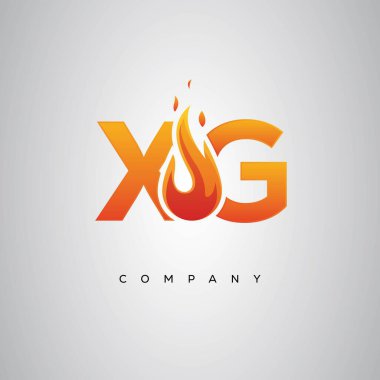 XG Yaratıcı Ateş Harfi Logosu Tasarımı