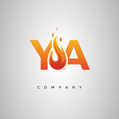 YA Yaratıcı Ateş Harfi Logosu Tasarımı