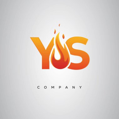 YS Yaratıcı Ateş Harfi Logosu Tasarımı