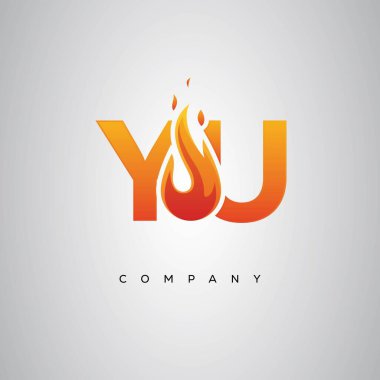YU Yaratıcı Ateş Harfi Logosu Tasarımı