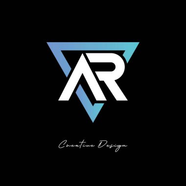 Markalaşma ve Kimlik Tasarımı için AR Harfi Logosu - Modern Gradyan Monogramı