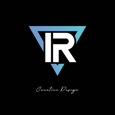 Markalaşma ve Kimlik Tasarımı için IR Harfi Logosu - Modern Gradyan Monogramı