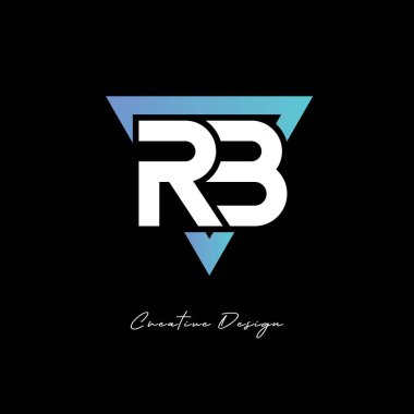 Markalaşma ve Kimlik Tasarımı için RB Harf Logosu - Modern Gradyan Monogramı