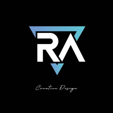 Markalaşma ve Kimlik Tasarımı için RA Harfi Logosu - Modern Gradyan Monogramı