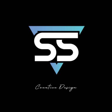 Markalaşma ve Kimlik Tasarımı için SS Harfi Logosu - Modern Gradyan Monogramı