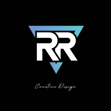 Markalaşma ve Kimlik Tasarımı için RR Harfi Logosu - Modern Gradyan Monogramı