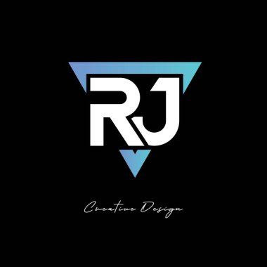 Markalaşma ve Kimlik Tasarımı için RJ Harf Logosu - Modern Gradyan Monogramı
