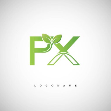 PX Yeşil Yaprak Logosu - Asgari Çevre Monogramı