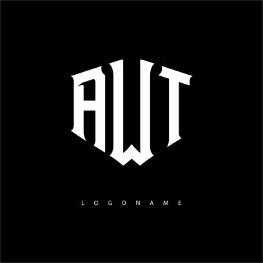 AWT Yaratıcı Kalkan Logosu - Üç Harf Monogram