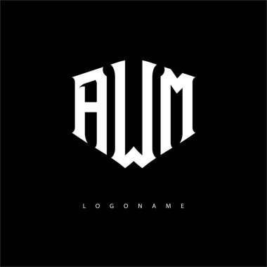 AWM Yaratıcı Kalkan Logosu - 3 harfli Monogram