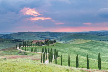 Tuscany manzarası İtalya doğası manzarası