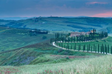 Tuscany manzarası İtalya doğası manzarası