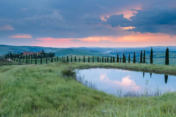 Тосканський Пейзаж Італійській Природі Мальовничий Вид — стокове фото