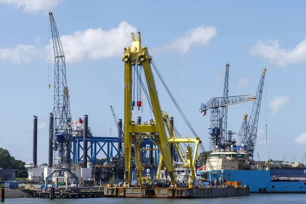 Containerschepen Containerschepen Haven Van Rotterdam Nederland — Stockfoto