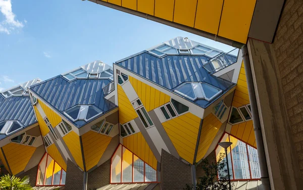 Architettura Moderna Città Cube Houses Rotterdam Paesi Bassi — Foto Stock