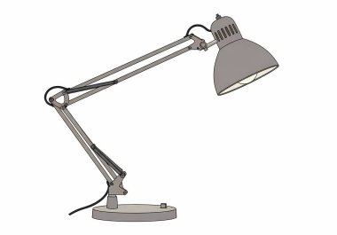 Çizgi film ofis sandalyesinin vektör illüstrasyonu