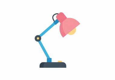 lamba ışığı simgesi düz izole vektör