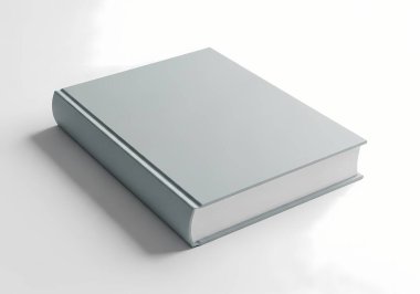 Beyaz bir arka plan üzerinde boş kitap kapağı