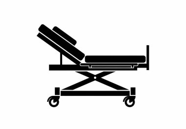 Bir hastane simgesinin vektör illüstrasyonu