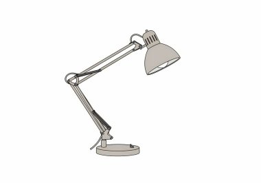 Masa lambasının gerçekçi 3 boyutlu görüntüsü