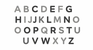 Vektör alfabesi. el çizimi yazı tipi harfleri