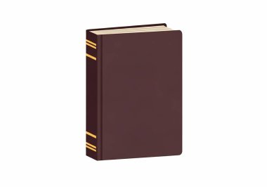 kitap gölgeli beyaz arkaplanda izole edildi