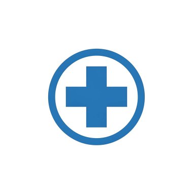 Tıbbi çapraz logo şablon vektör ikonu tasarımı