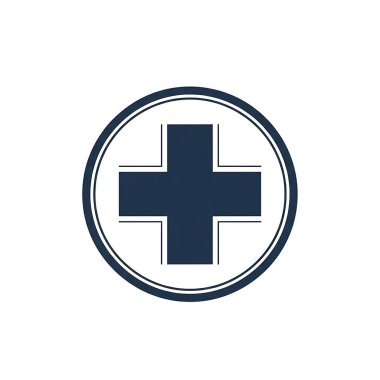 Tıbbi çapraz logo şablon vektör illüstrasyon tasarımı